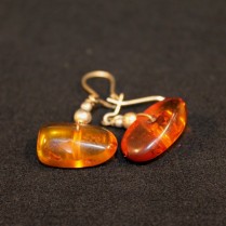 Vintage amber earrings